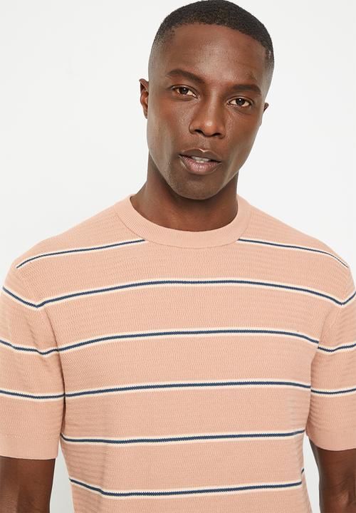 MANGO - Mens T-shirt - light pink