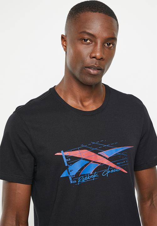 Reebok - Gs track vector short sleeve - black