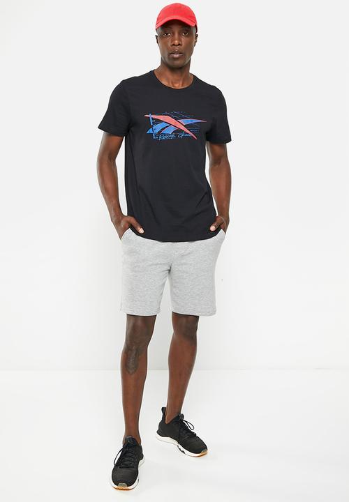 Reebok - Gs track vector short sleeve - black
