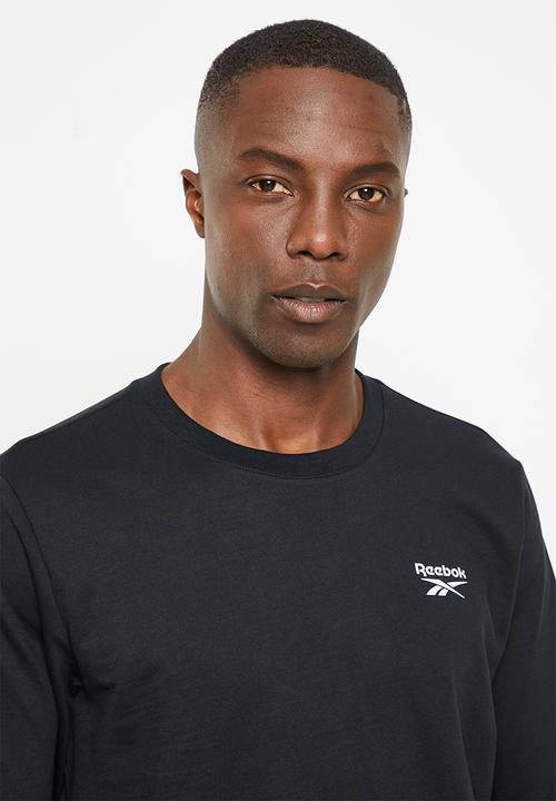 Reebok - Ri left chest logo crew - black