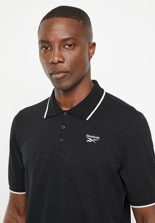 Reebok - Ri left chest logo polo - black