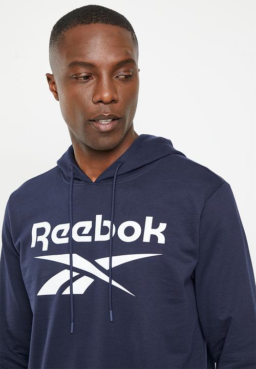 Reebok - Ri big stacked logo hoodie - navy