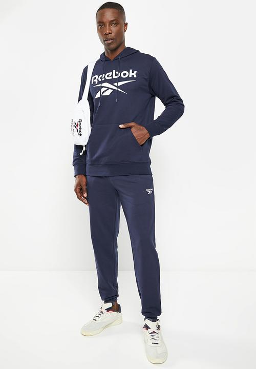 Reebok - Ri big stacked logo hoodie - navy