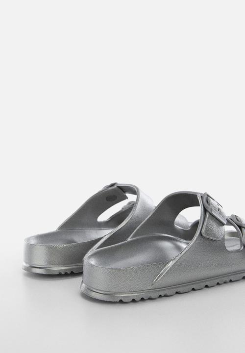 MANGO - Flip-flop paus - plata