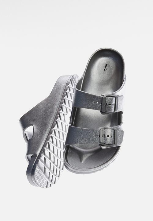 MANGO - Flip-flop paus - plata