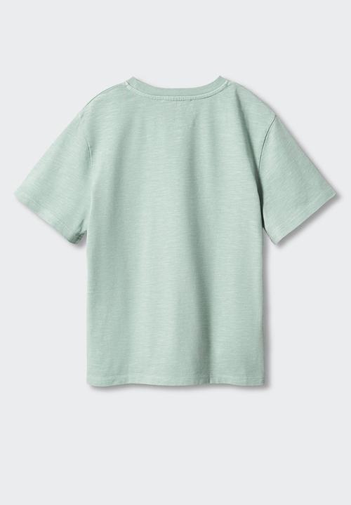 MANGO - T-shirt states - green