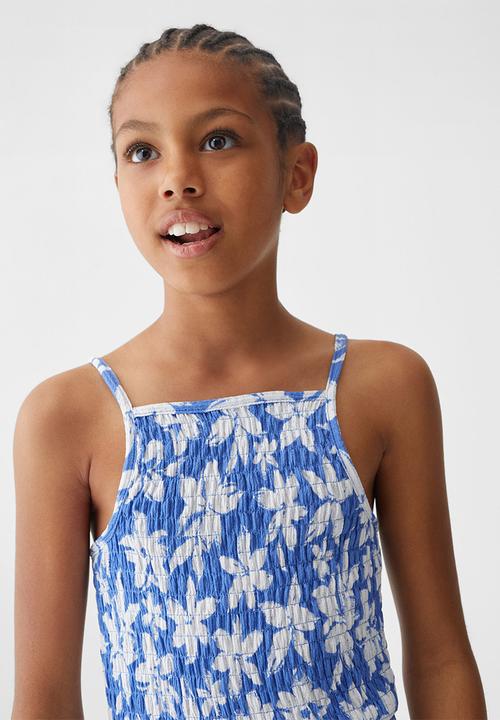 MANGO - Dungarees sira - azul