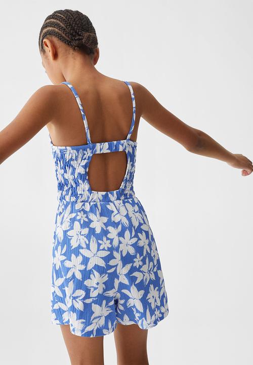 MANGO - Dungarees sira - azul