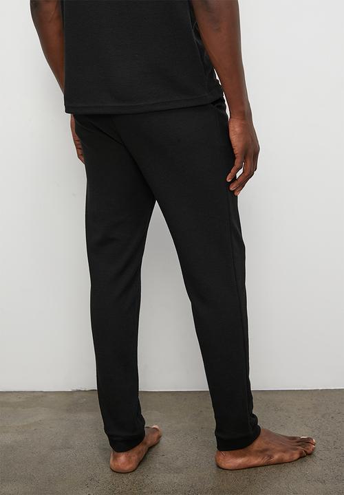 Superbalist - Waffle knit lounge pant - black
