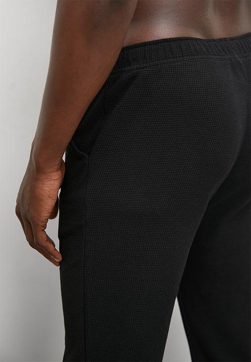 Superbalist - Waffle knit lounge pant - black