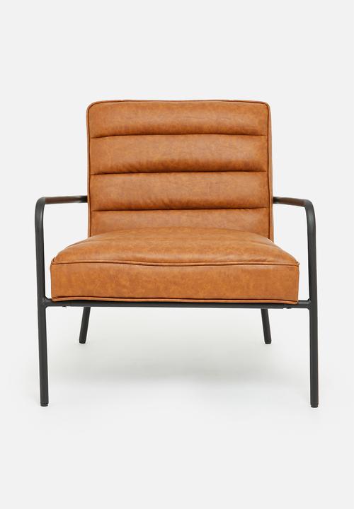 Sixth Floor - Remi pu occasional chair - tan