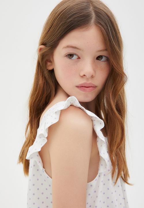 MANGO - Pyjamas dot - off white