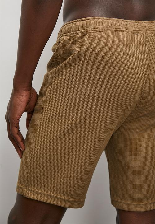 Superbalist - Waffle knit lounge short - caramel