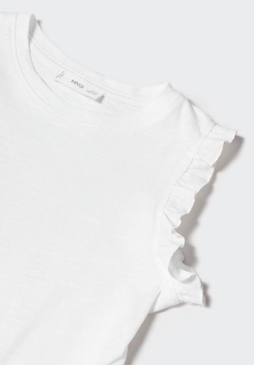 MANGO - T-shirt bandini - off white