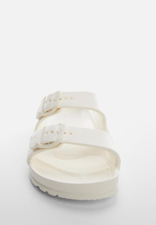 MANGO - Flip-flop pauw - blanco