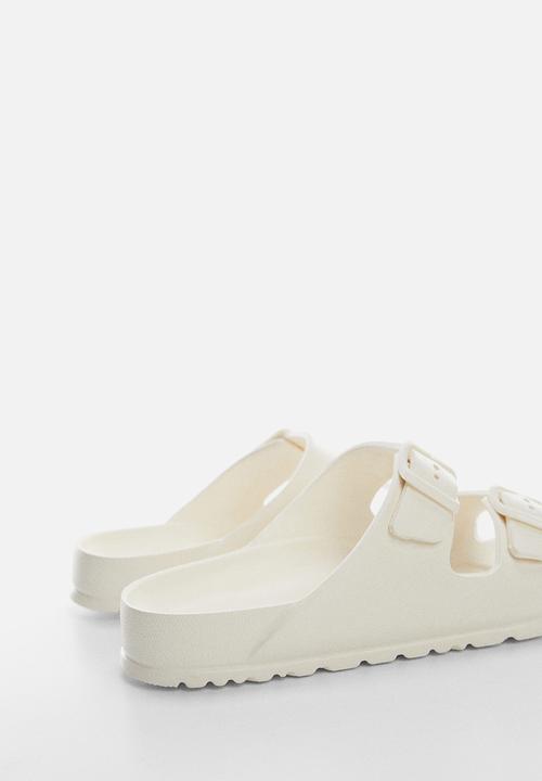 MANGO - Flip-flop pauw - blanco