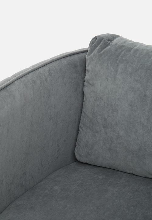 Sixth Floor - Tristan occasional and foot stool - grey