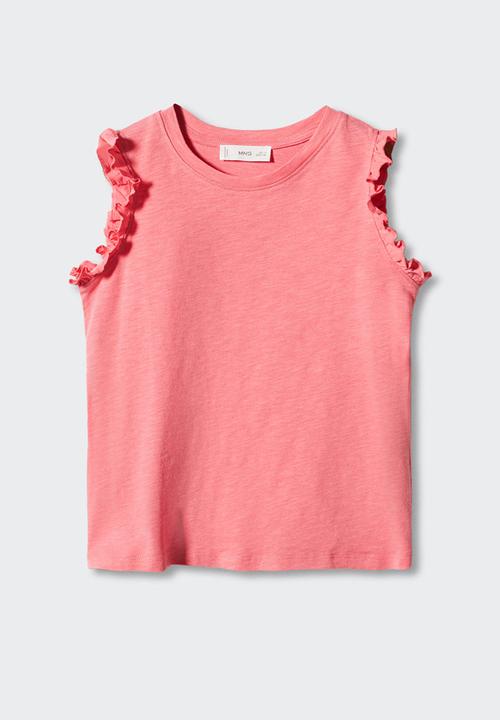 MANGO - T-shirt bandini - rosa