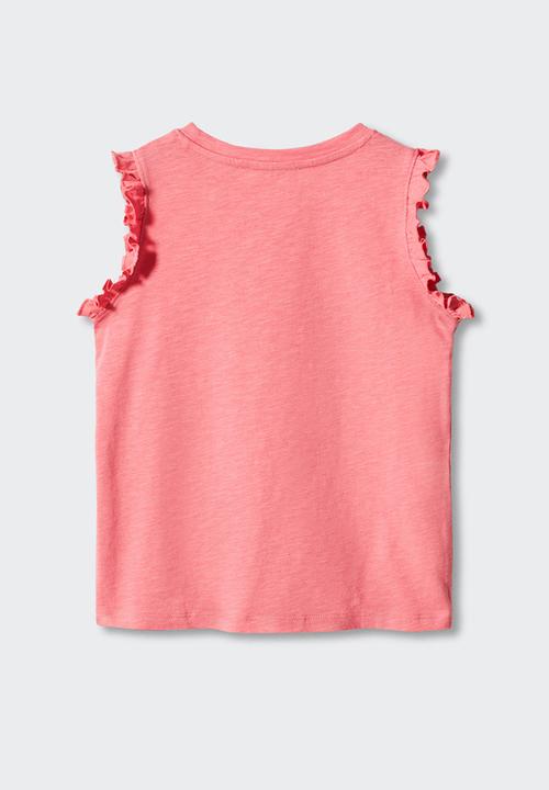 MANGO - T-shirt bandini - rosa