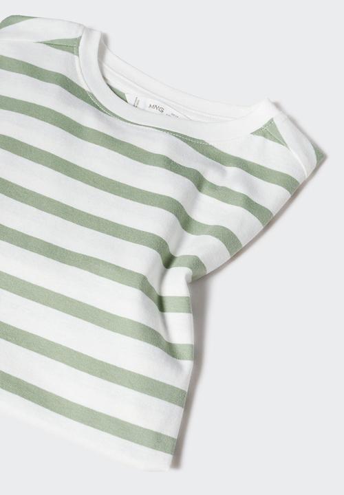 MANGO - T-shirt tim - verde pastel
