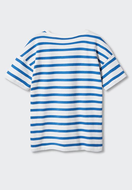 MANGO - T-shirt tim - azul
