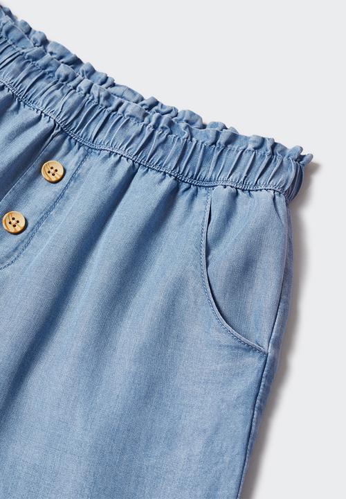 MANGO - Trousers fernanda - medium blue