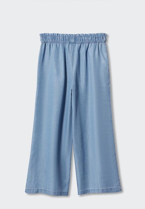 MANGO - Trousers fernanda - medium blue