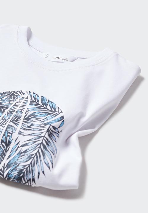 MANGO - T-shirt florida - offwhite