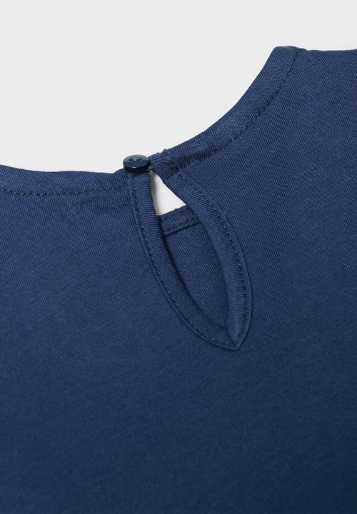 MANGO - T-shirt crafted - marino
