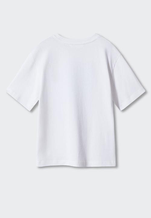 MANGO - T-shirt honolulu - offwhite
