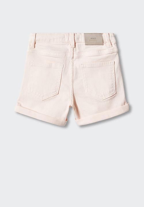 MANGO - Shorts chip - rosa pastel