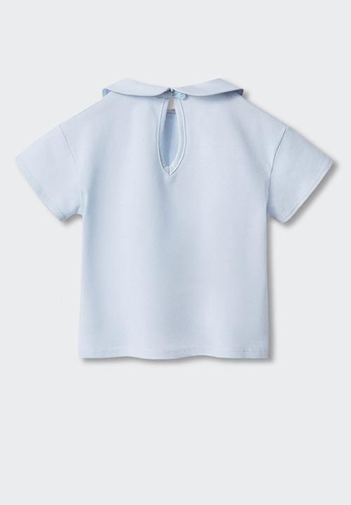 MANGO - T-shirt lily - celeste