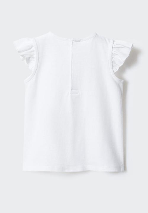MANGO - T-shirt octopy - off white