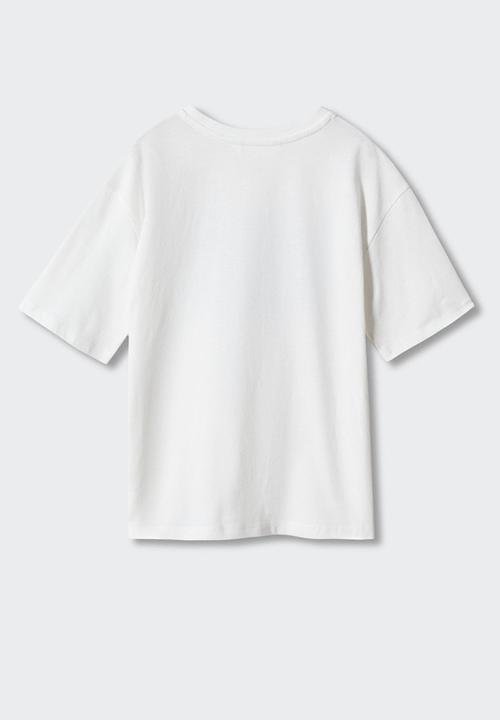 MANGO - T-shirt surf - off white