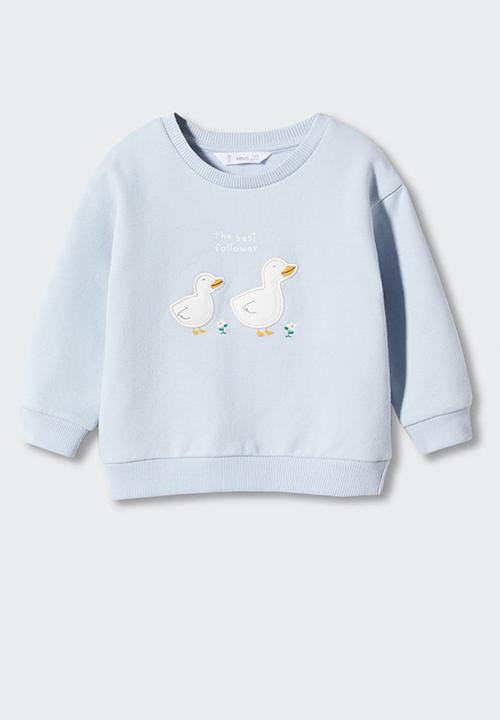 MANGO - Sweatshirt isa - celeste