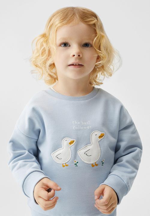 MANGO - Sweatshirt isa - celeste