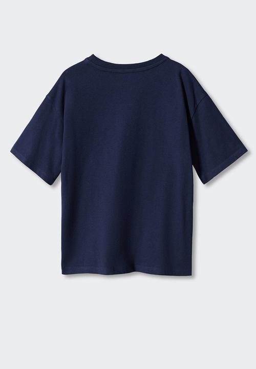 MANGO - T-shirt surf - navy