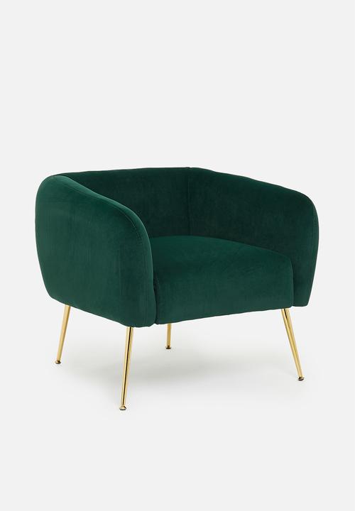 Sixth Floor - Shelley occasional chair - emerald green