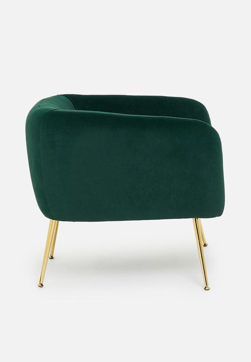 Sixth Floor - Shelley occasional chair - emerald green