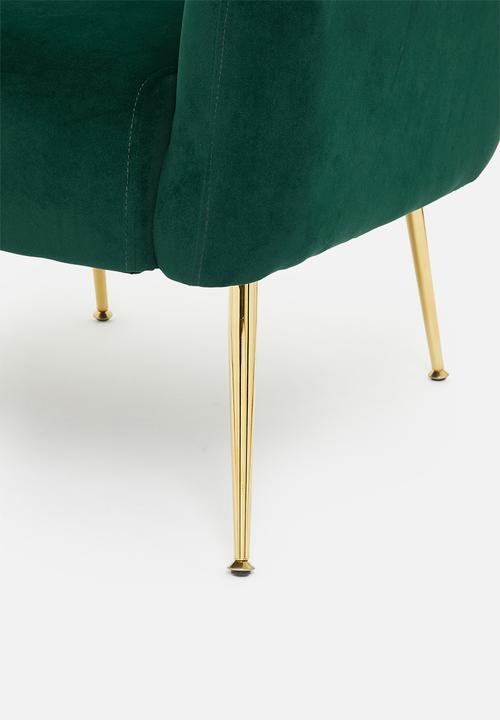 Sixth Floor - Shelley occasional chair - emerald green