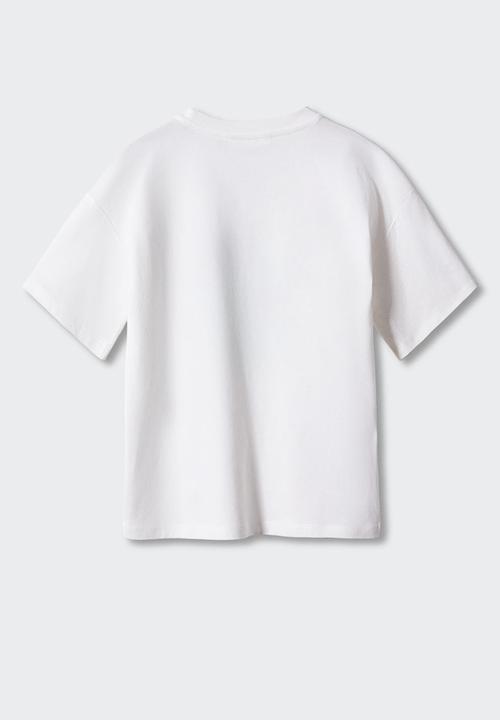 MANGO - T-shirt west - off white