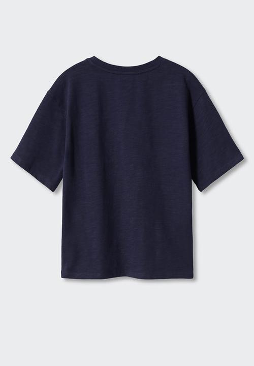 MANGO - T-shirt furgo - navy