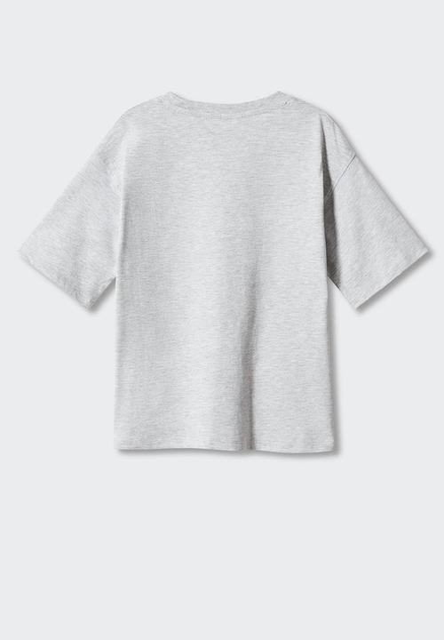 MANGO - T-shirt surftrip - medium grey