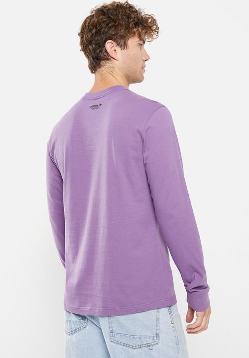 adidas Originals - New age long sleeve tee m - tech purple