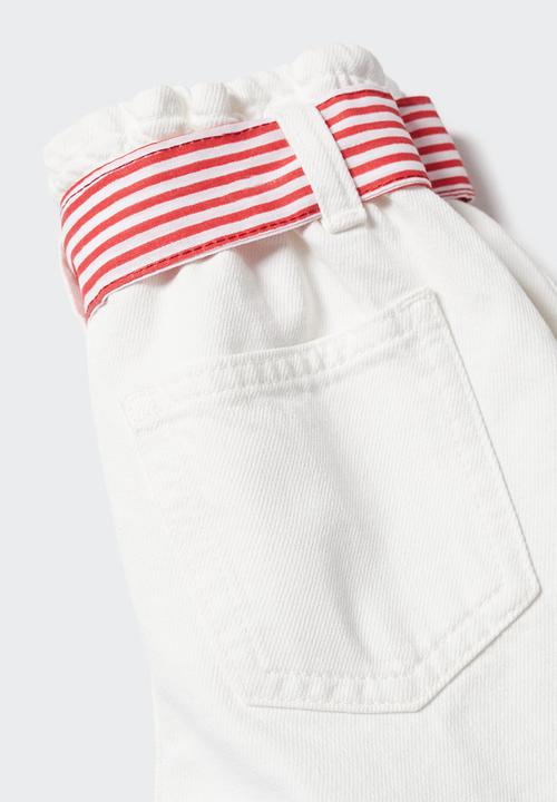 MANGO - Shorts gali - white