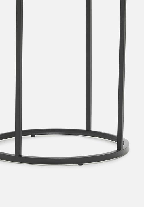 Sixth Floor - Seaford side table - black