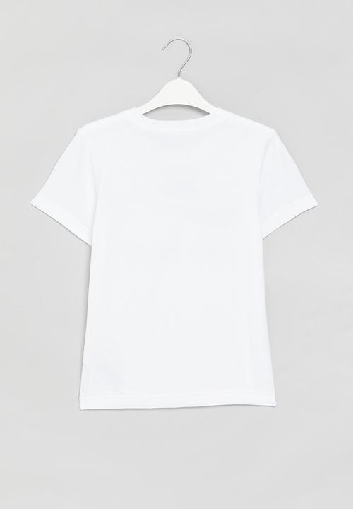 Nike - Nkb swoosh short sleeve tee - white & red