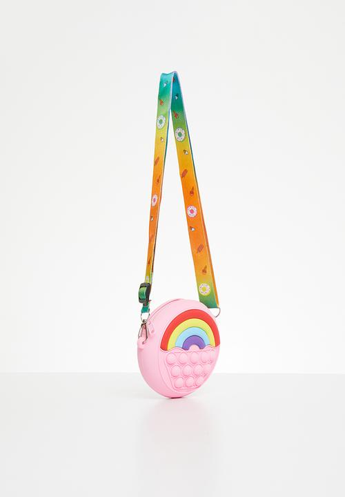 Pop Candy - Girls crossbody bag - pink rainbow