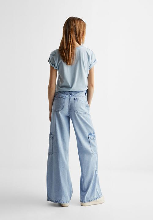 MANGO - Jeans flowcarg - blue
