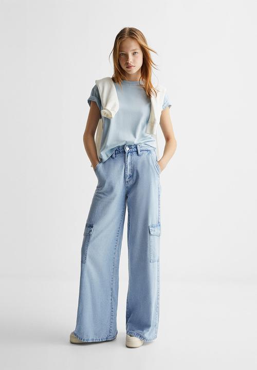 MANGO - Jeans flowcarg - blue
